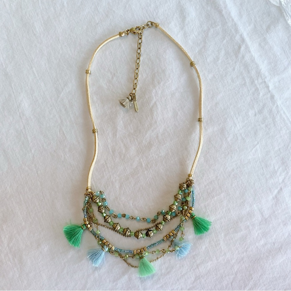 NWT Lonna & Lilly Layered Beaded Tassel Necklace